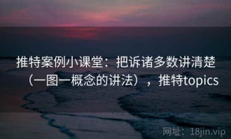 推特案例小课堂：把诉诸多数讲清楚（一图一概念的讲法），推特topics