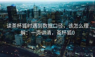 读茶杯狐时遇到数据口径，该怎么理解：一页讲清，茶杯狐0