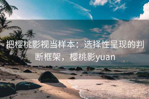 把樱桃影视当样本：选择性呈现的判断框架，樱桃影yuan