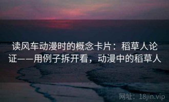 读风车动漫时的概念卡片：稻草人论证——用例子拆开看，动漫中的稻草人