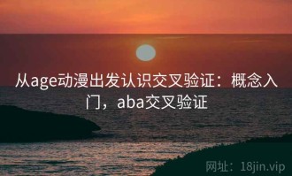 从age动漫出发认识交叉验证：概念入门，aba交叉验证