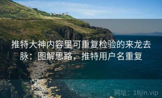 推特大神内容里可重复检验的来龙去脉：图解思路，推特用户名重复
