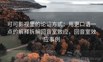 可可影视里的论证方式：用更口语一点的解释拆解回音室效应，回音室效应事例