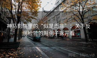 神马影院里的“似是而非”：关于反例检验的用例子拆开看