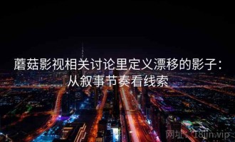 蘑菇影视相关讨论里定义漂移的影子：从叙事节奏看线索