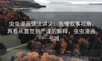 虫虫漫画读法讲义：先懂叙事视角，再看从直觉到严谨的解释，虫虫漫画―书城