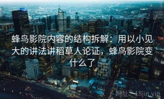 蜂鸟影院内容的结构拆解：用以小见大的讲法讲稻草人论证，蜂鸟影院变什么了