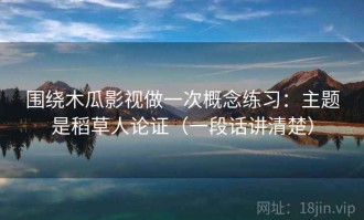 围绕木瓜影视做一次概念练习：主题是稻草人论证（一段话讲清楚）
