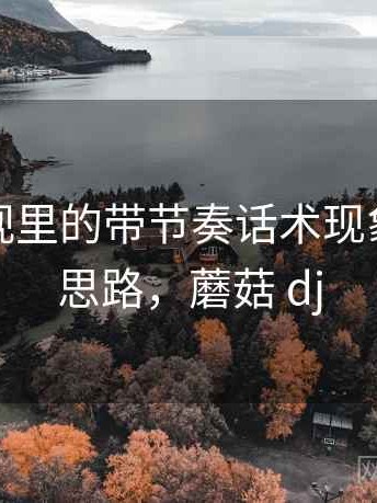 蘑菇影视里的带节奏话术现象：拆解思路，蘑菇 dj