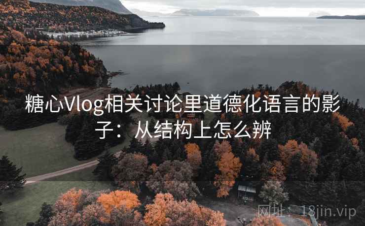 糖心Vlog相关讨论里道德化语言的影子：从结构上怎么辨